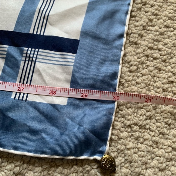 Elizabeth Roma Plaid Silk Scarf - Picture 8 of 12